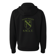 Load image into Gallery viewer, Sandy PD SWAT Midweight Tech Full-Zip Hoodie with Zip of Hood
